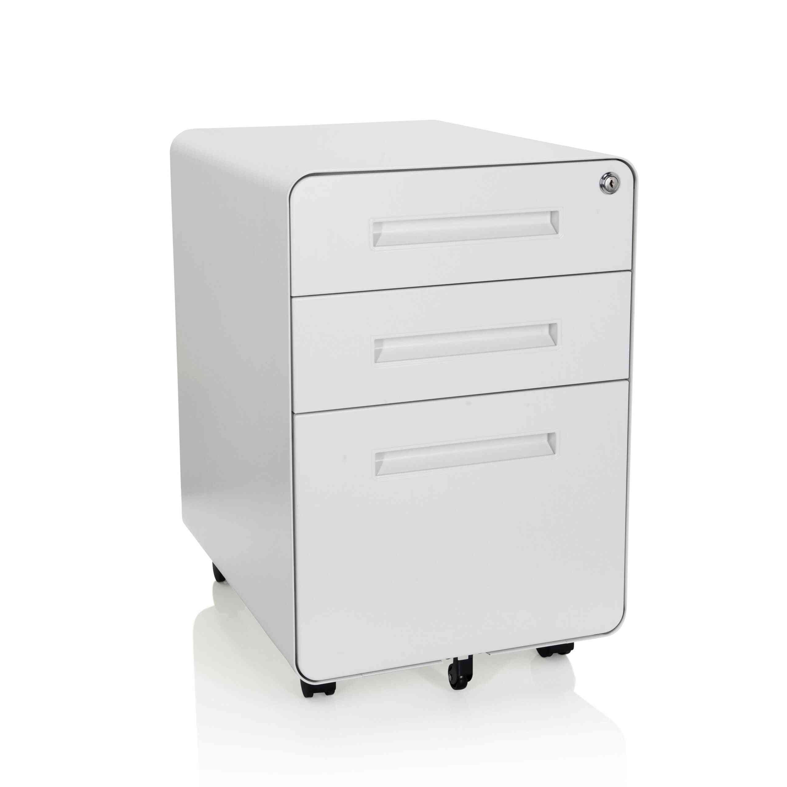 Metāla atvilktņu bloks ADVANCE, slēdzams, uz ritentiņiem - Ergostock.lv