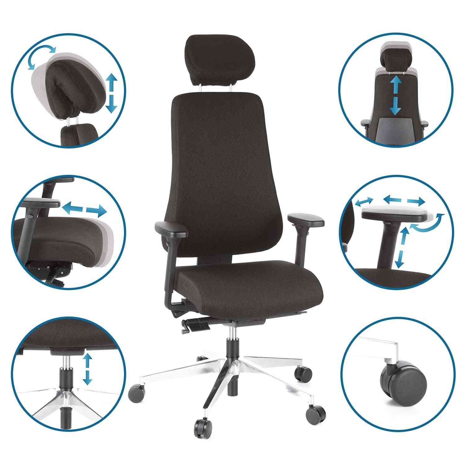 Biroja krēsls PRO-TEC 400 - Ergostock.lv