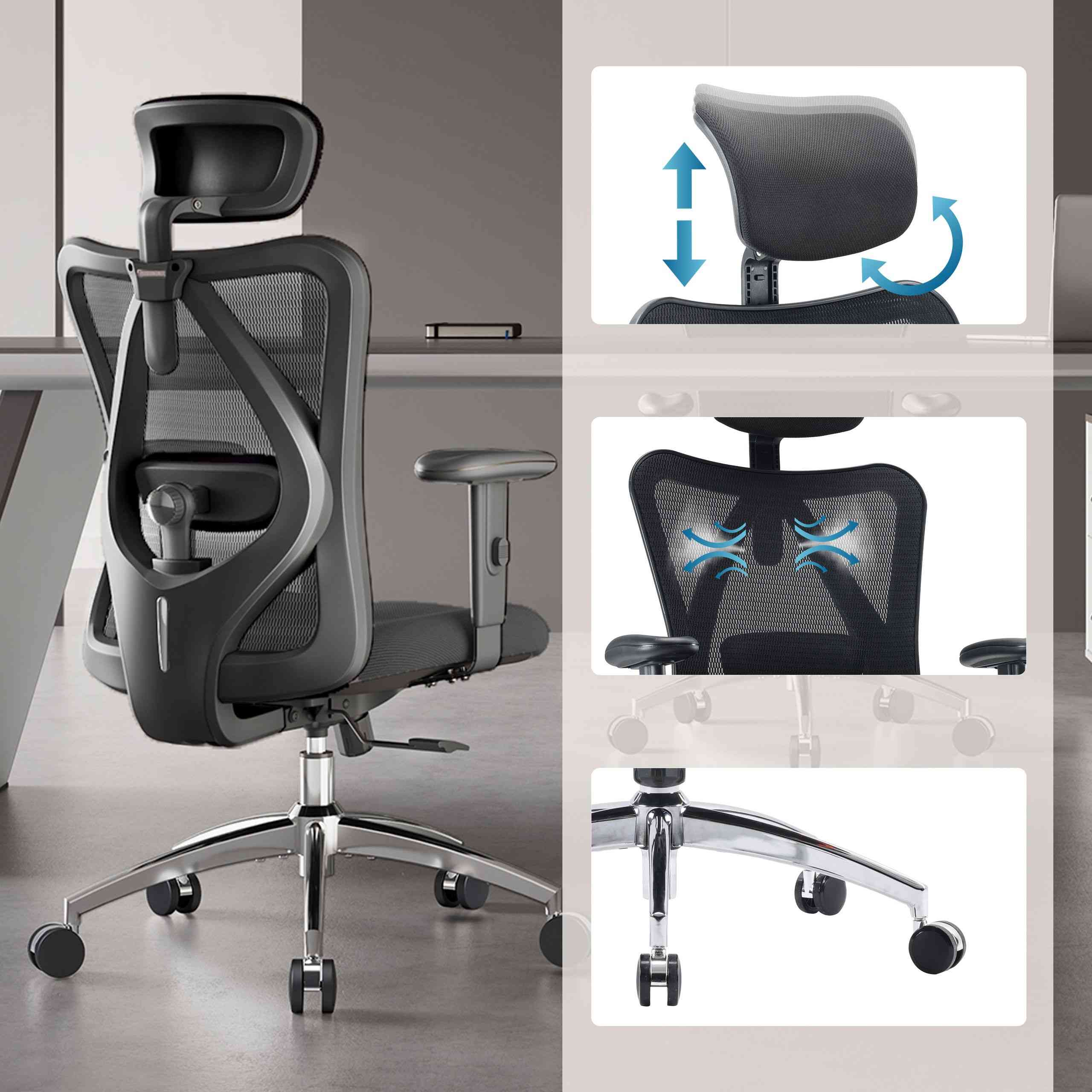 Biroja krēsls M18-M148 - Ergostock.lv