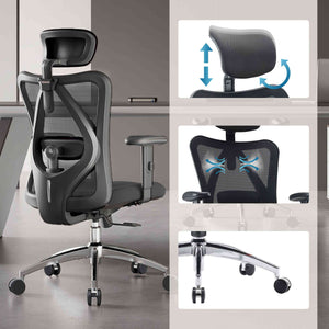 Biroja krēsls M18-M148 - Ergostock.lv