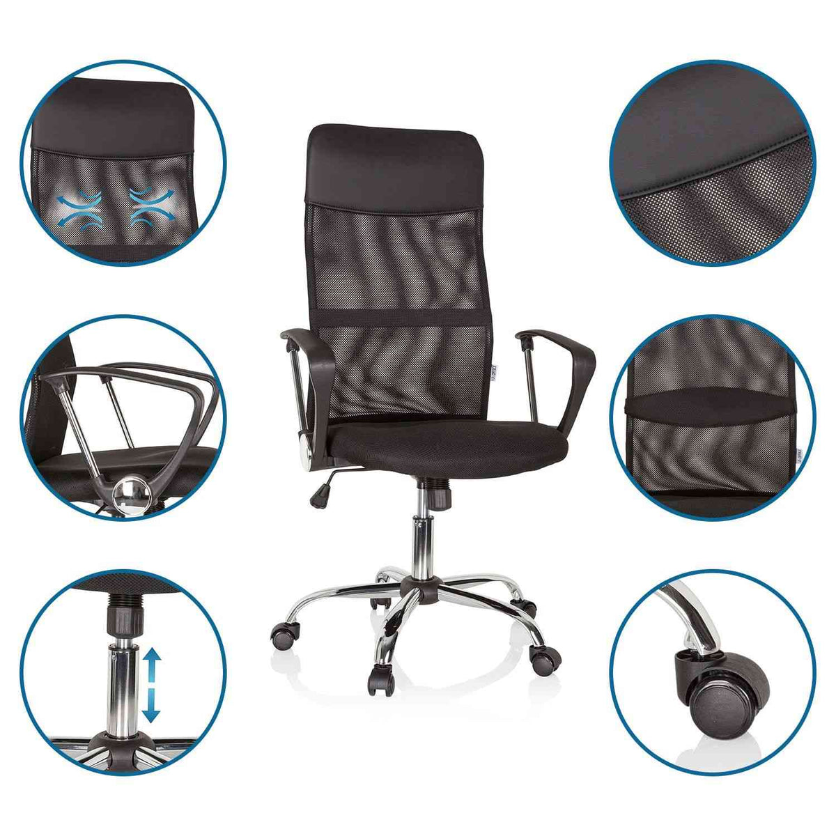 Biroja krēsls PURE NET - Ergostock.lv