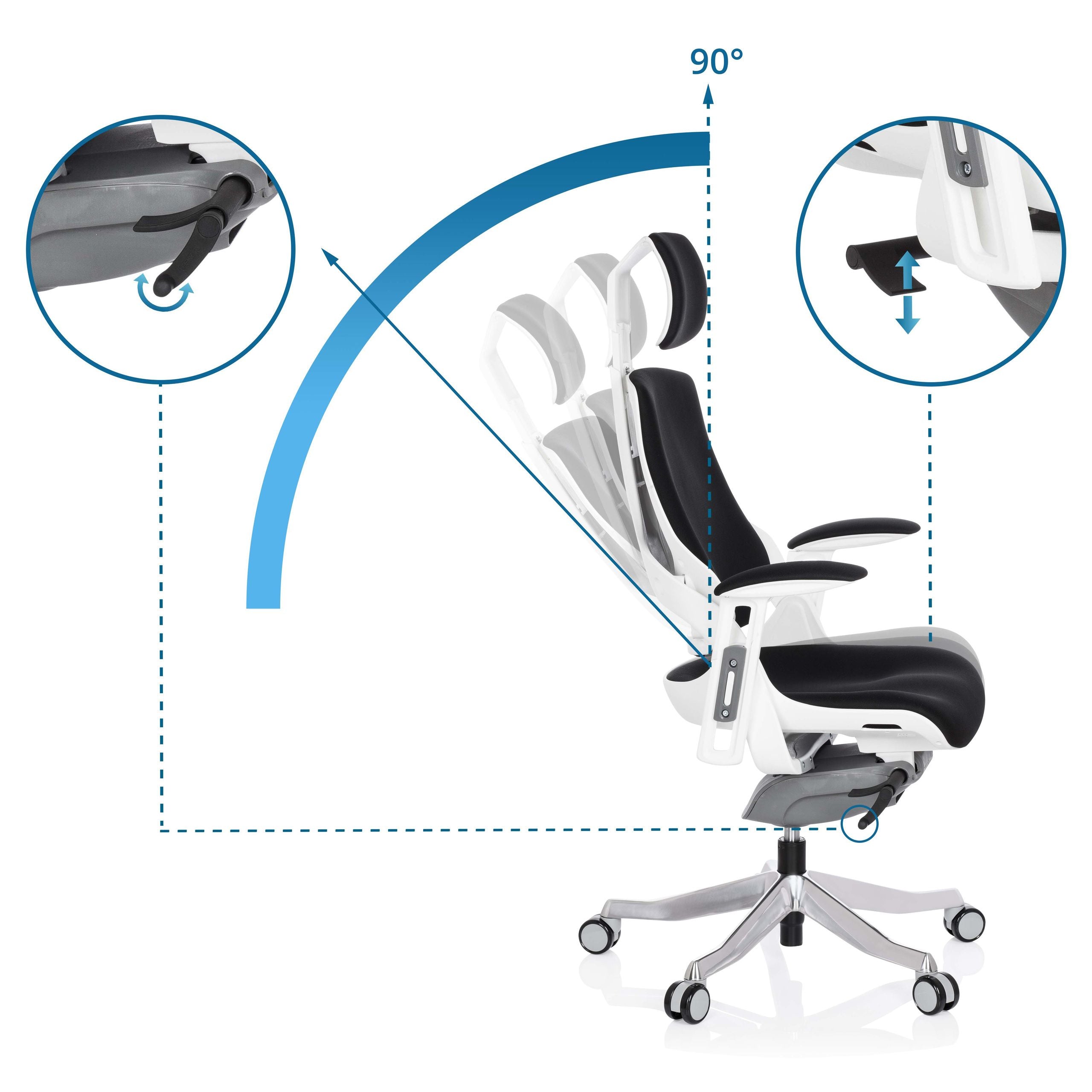 Biroja krēsls SPEKTRE - Ergostock.lv