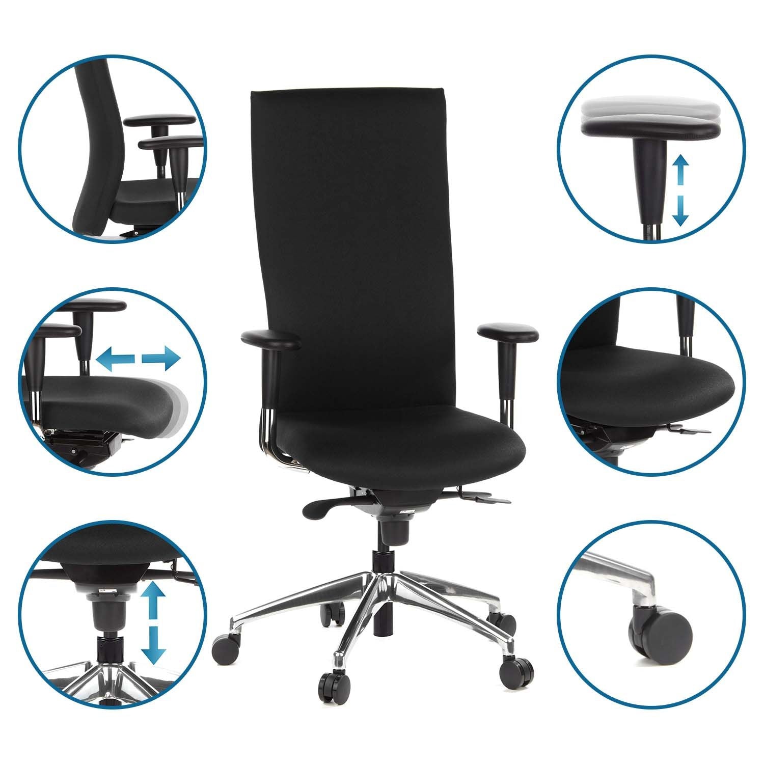 Biroja krēsls OFFICE-TEC - Ergostock.lv