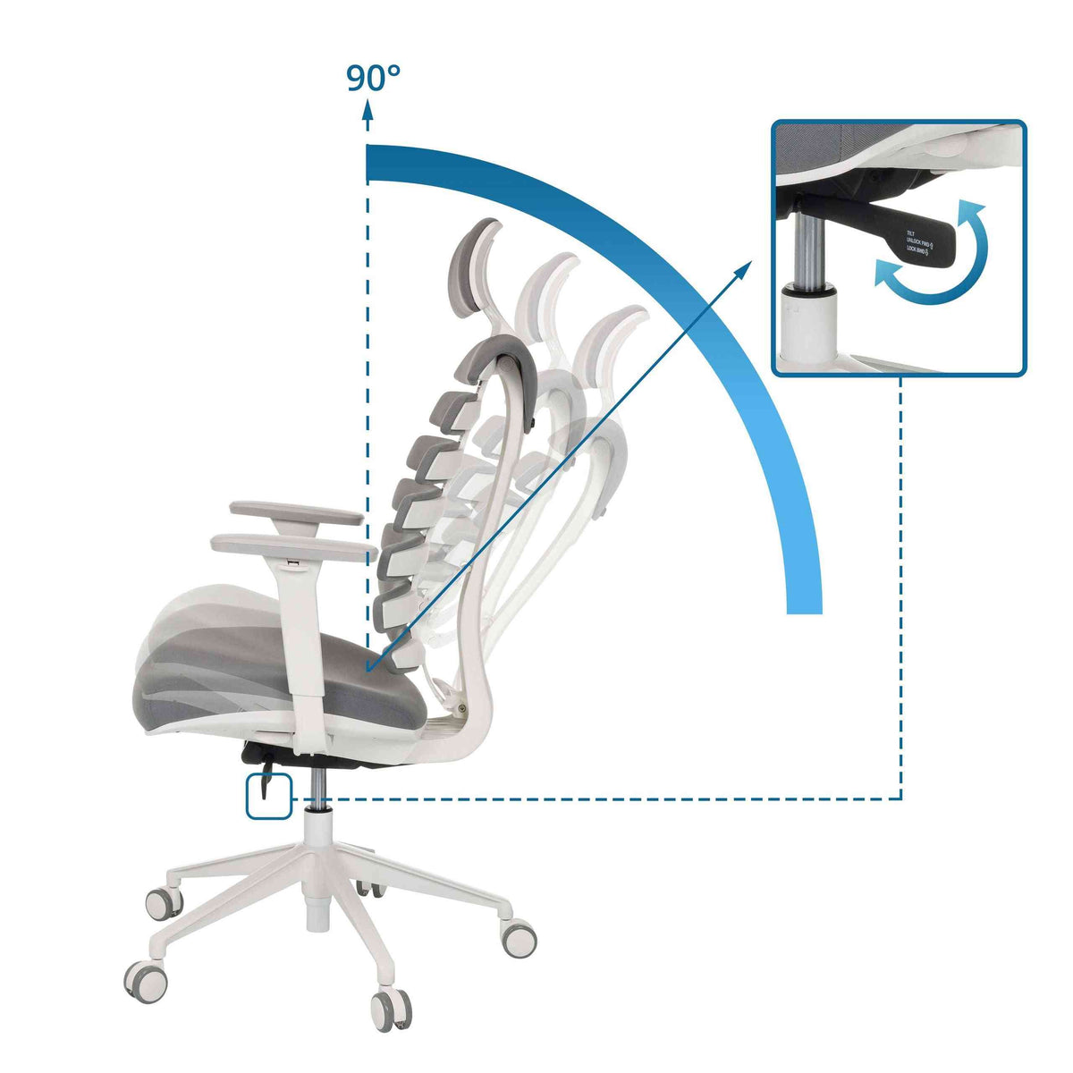Biroja krēsls ERGO LINE W - Ergostock.lv