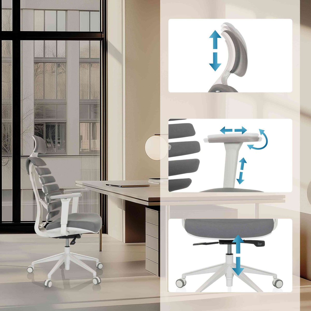 Biroja krēsls ERGO LINE W - Ergostock.lv