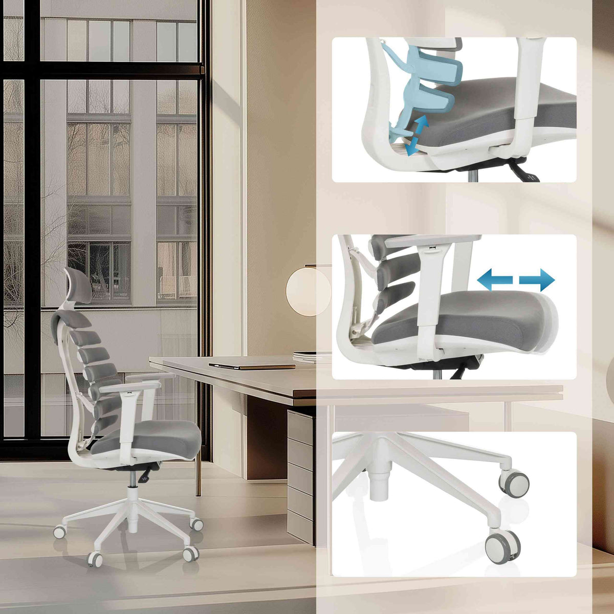 Biroja krēsls ERGO LINE W - Ergostock.lv