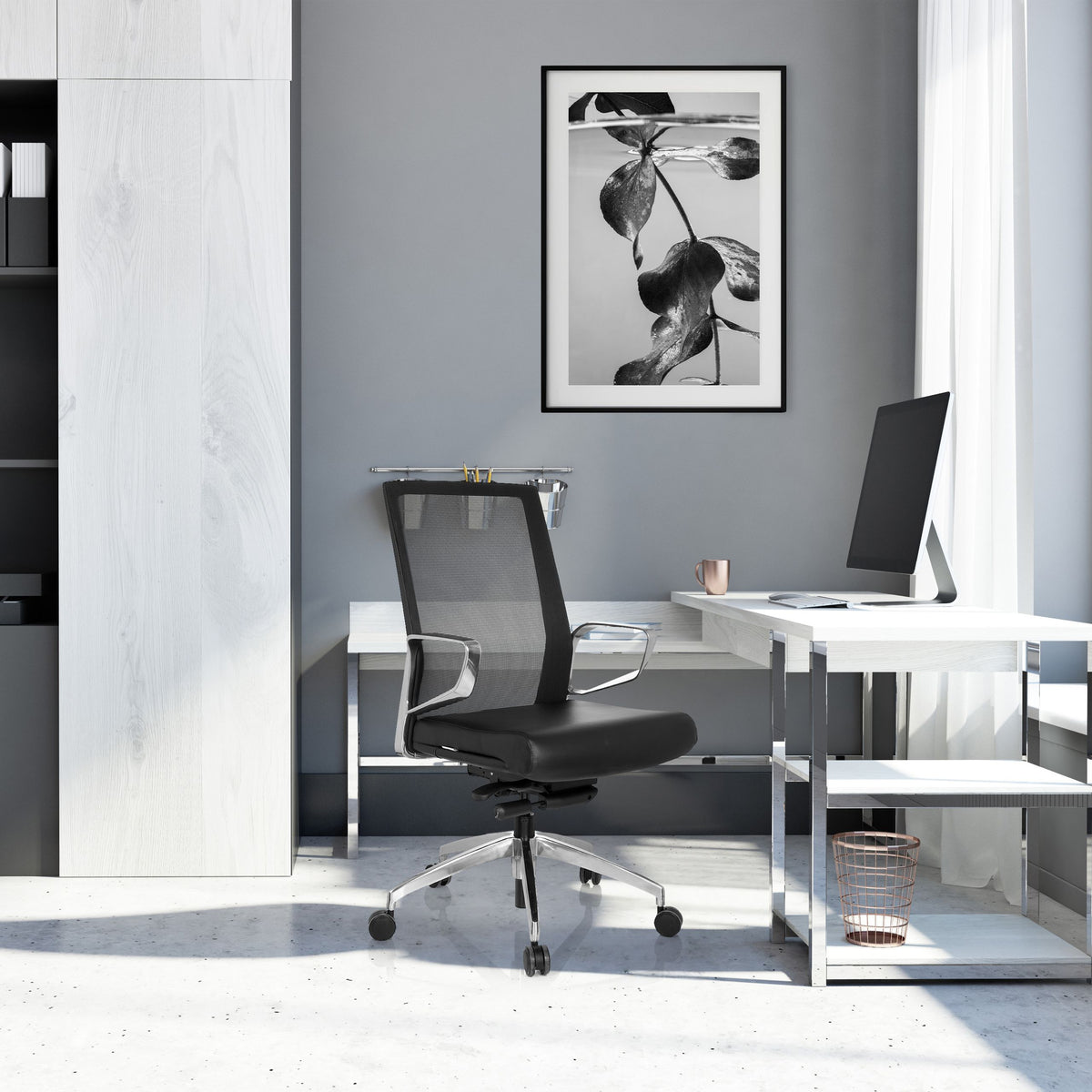 Biroja krēsls PROVIDER NET - Ergostock.lv