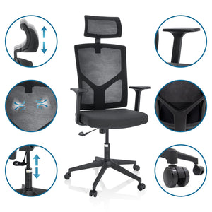 Biroja krēsls BRETON B - Ergostock.lv