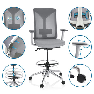 Darbnīcu krēsls HALIFAX WORK - Ergostock.lv