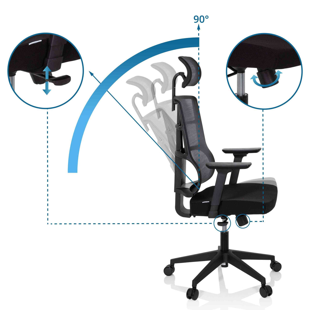 Biroja krēsls SPINIO PRO - Ergostock.lv