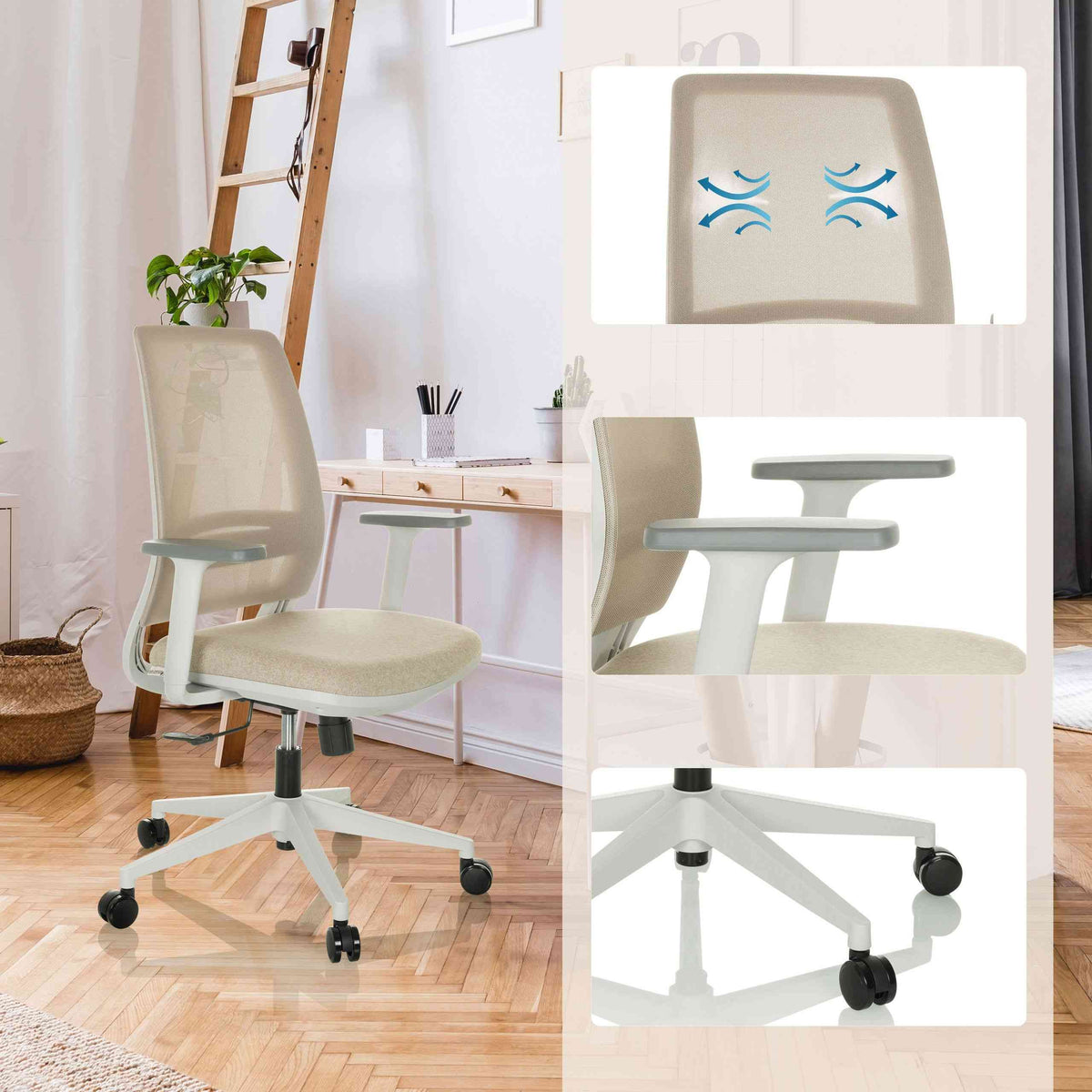 Biroja krēsls PROFONDO ECO W - Ergostock.lv