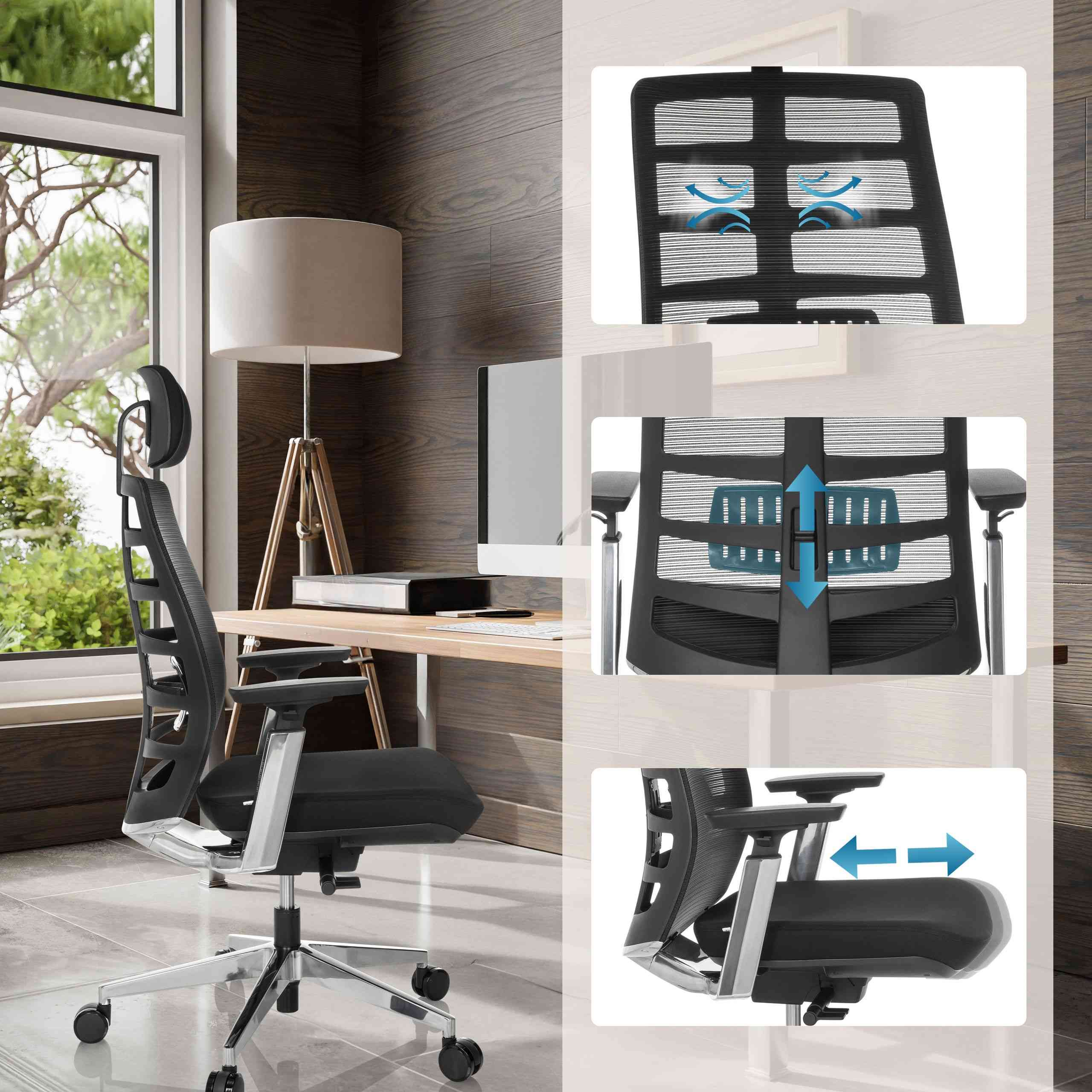 Biroja krēsls SPINIO ELITE - Ergostock.lv