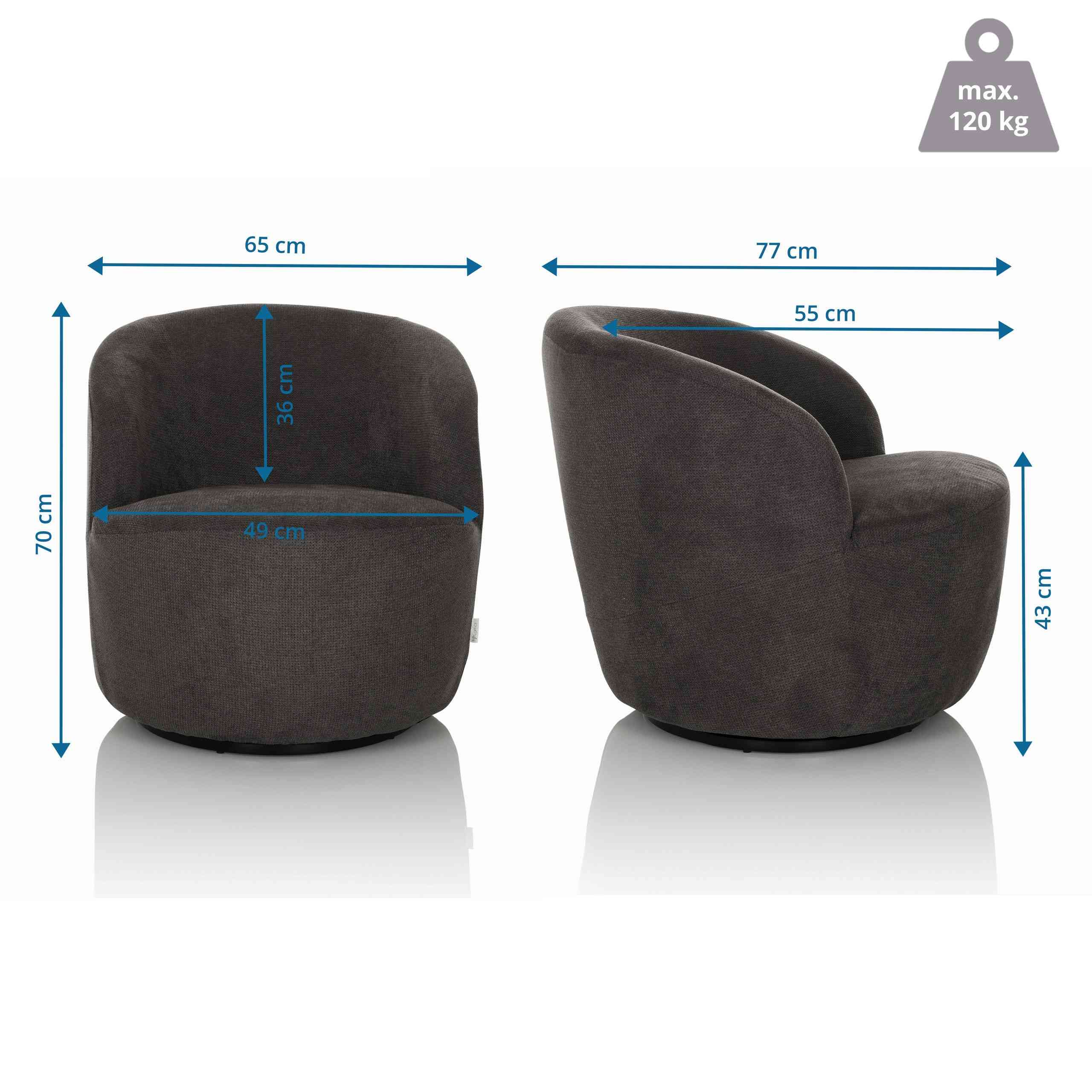 Atpūtas krēsls BRAMWICH - Ergostock.lv