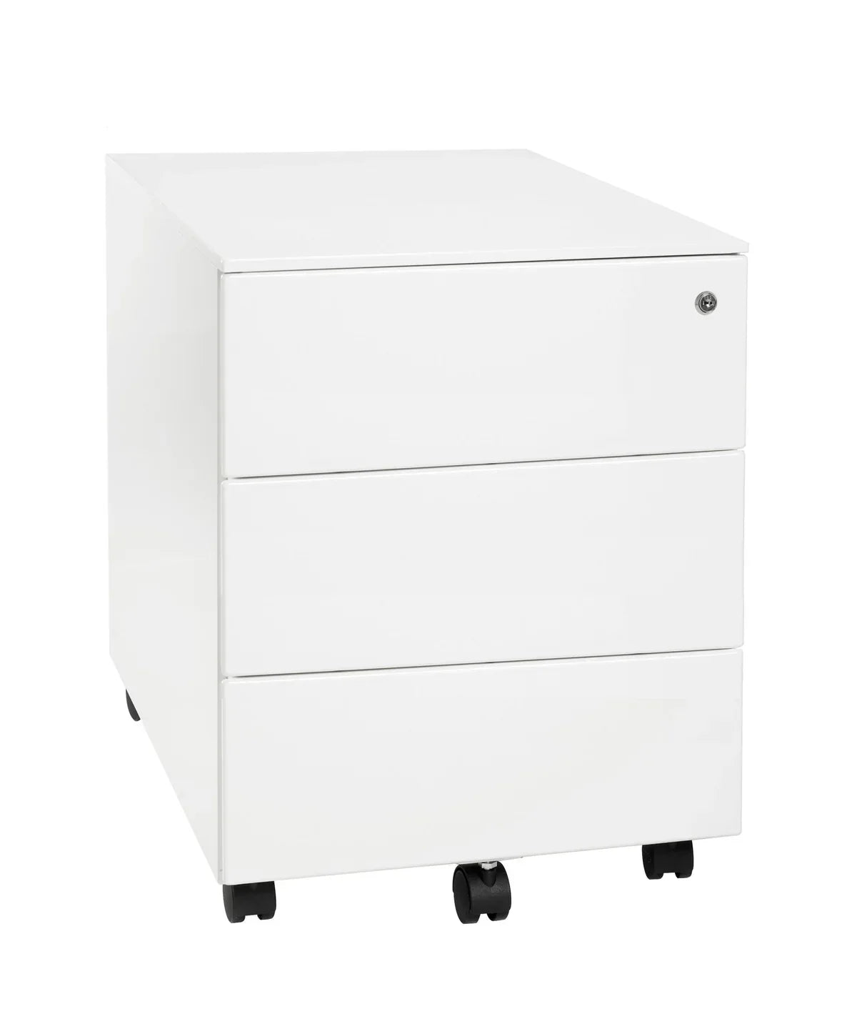 Metāla atvilktņu bloks Pro Line, slēdzams, uz ritentiņiem - Ergostock.lv