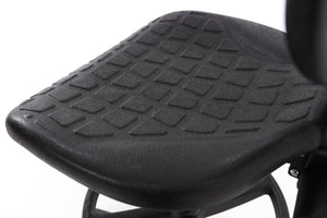 Darbnīcu krēsls LAB RB Black - Ergostock.lv