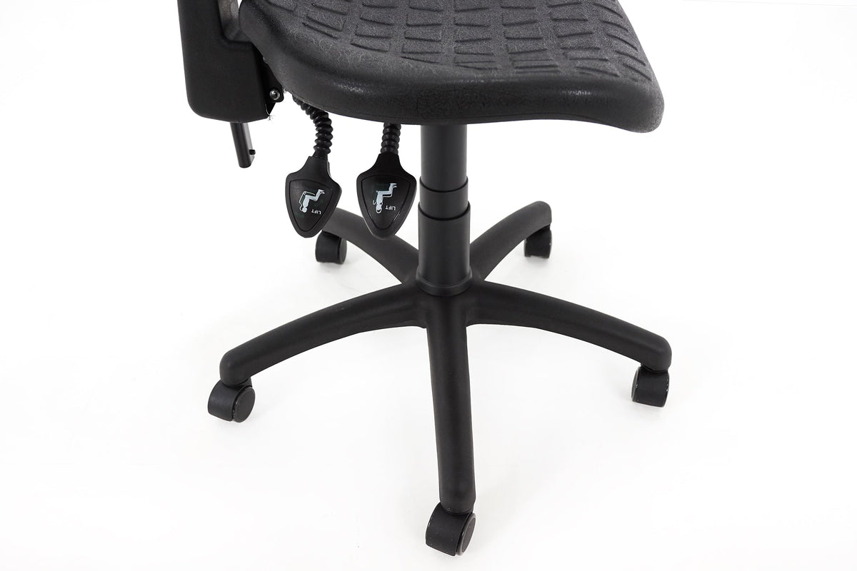 Darbnīcu krēsls LAB Black - Ergostock.lv