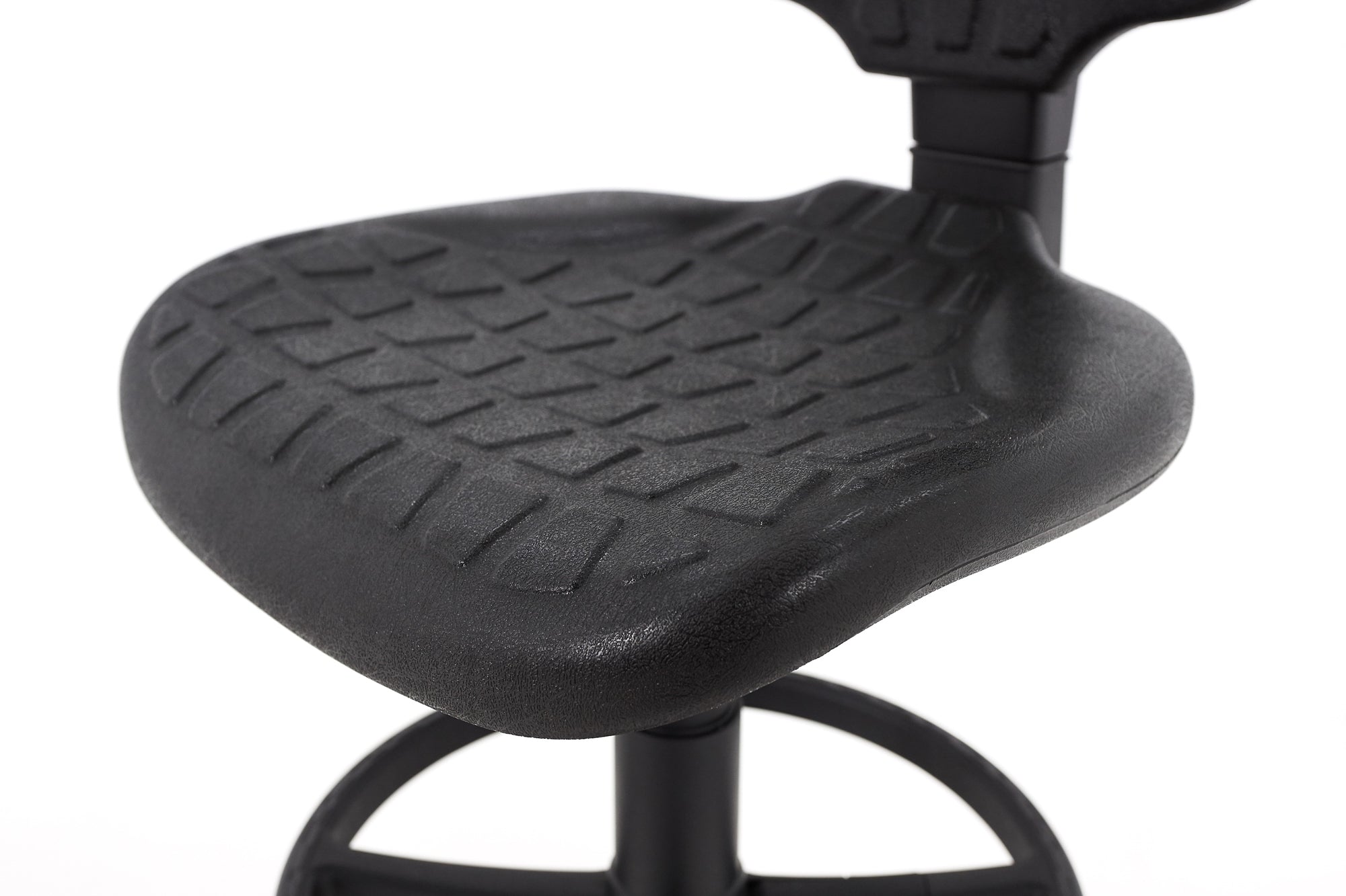 Darbnīcu krēsls LAB RB Black - Ergostock.lv