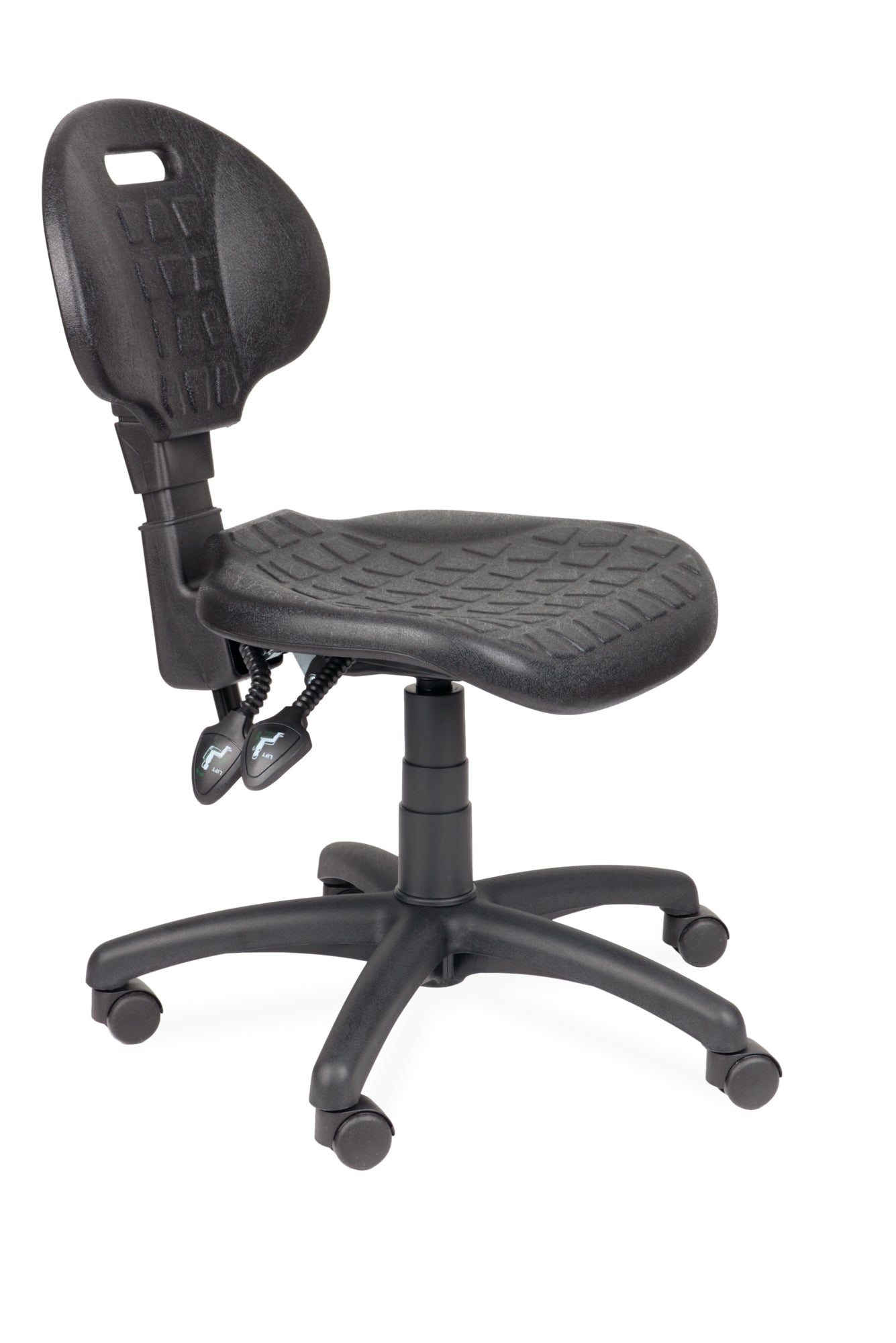 Darbnīcu krēsls LAB Black - Ergostock.lv