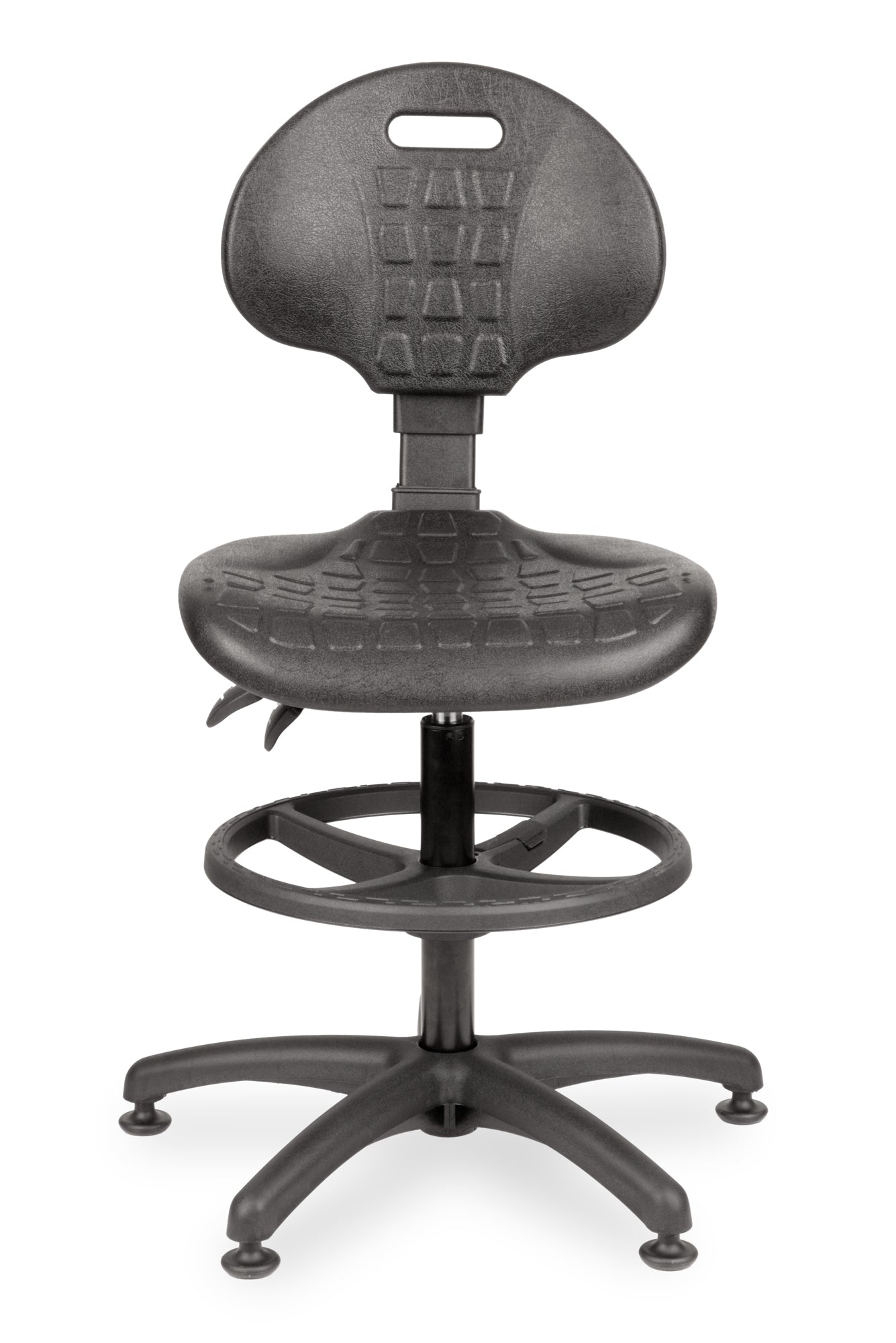 Darbnīcu krēsls LAB RB Black - Ergostock.lv