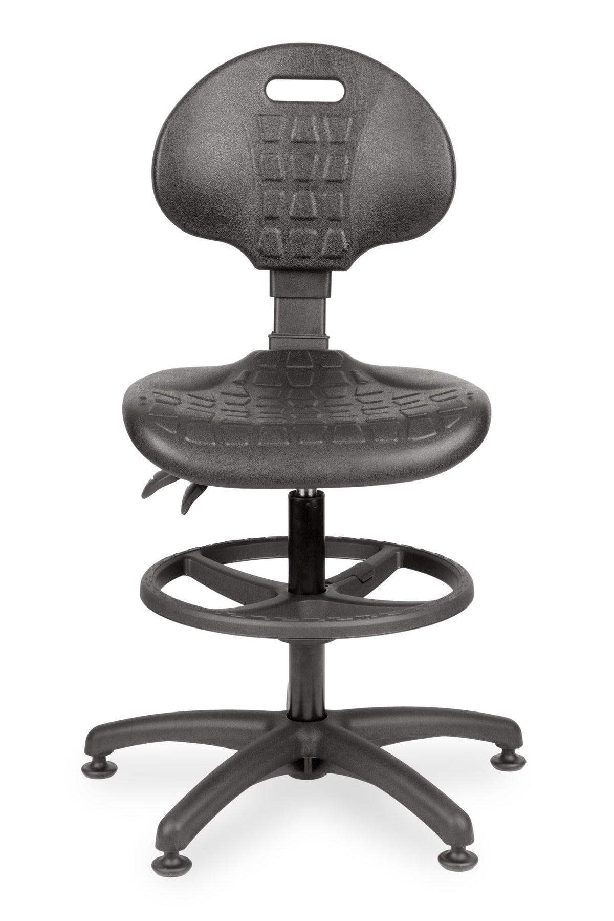 Darbnīcu krēsls LAB RB Black - Ergostock.lv