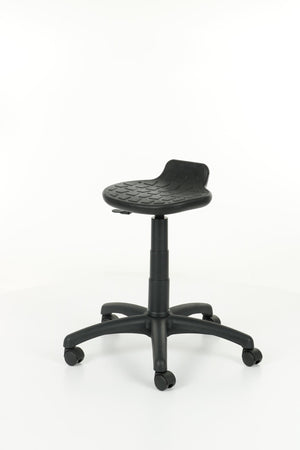 Darbnīcu krēsls LAB Stool Black - Ergostock.lv