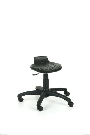 Darbnīcu krēsls LAB Stool Black - Ergostock.lv