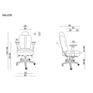 24 stundu krēsls MAJOR - Ergostock.lv
