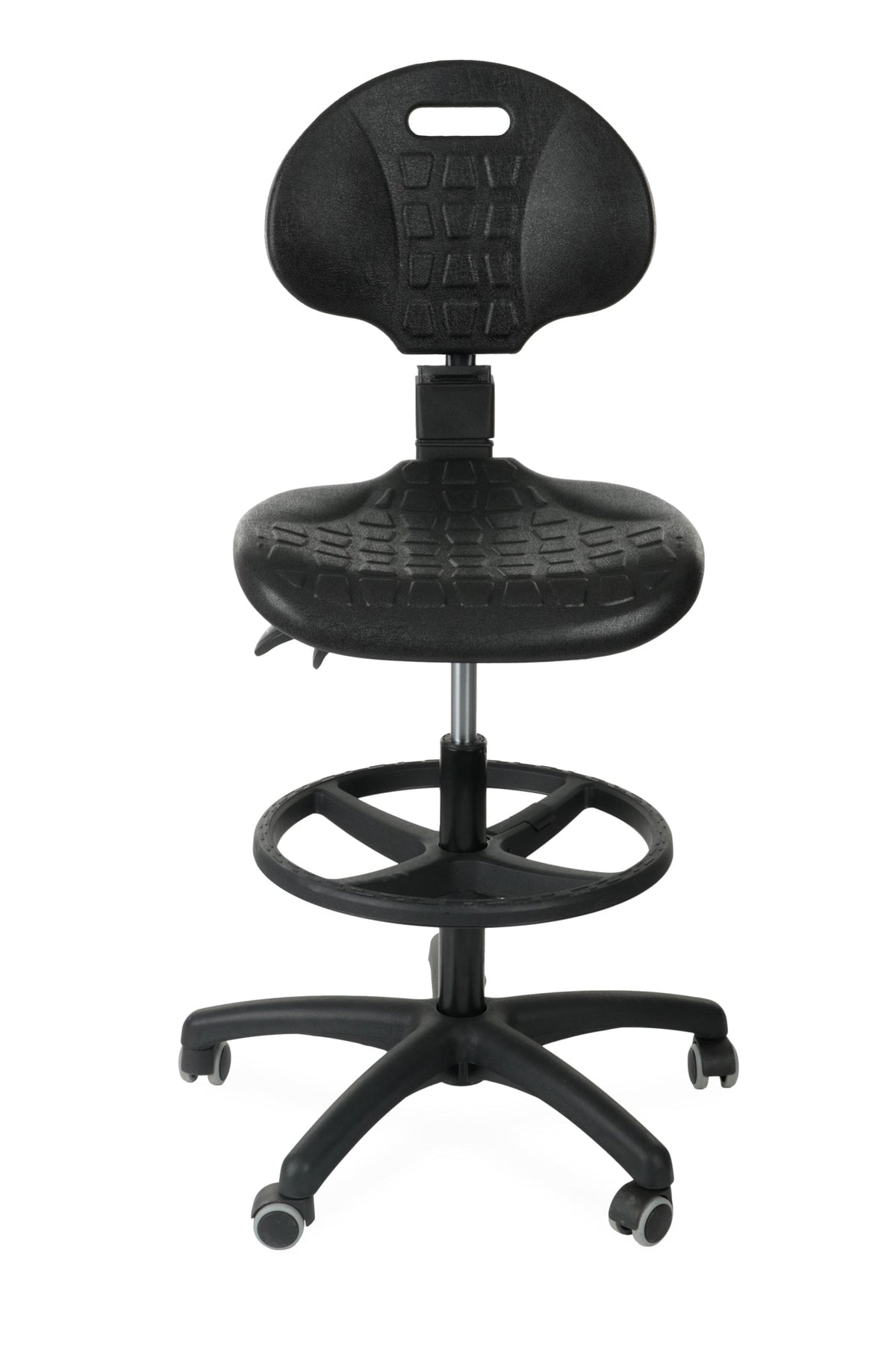 Darbnīcu krēsls LAB RB Black - Ergostock.lv