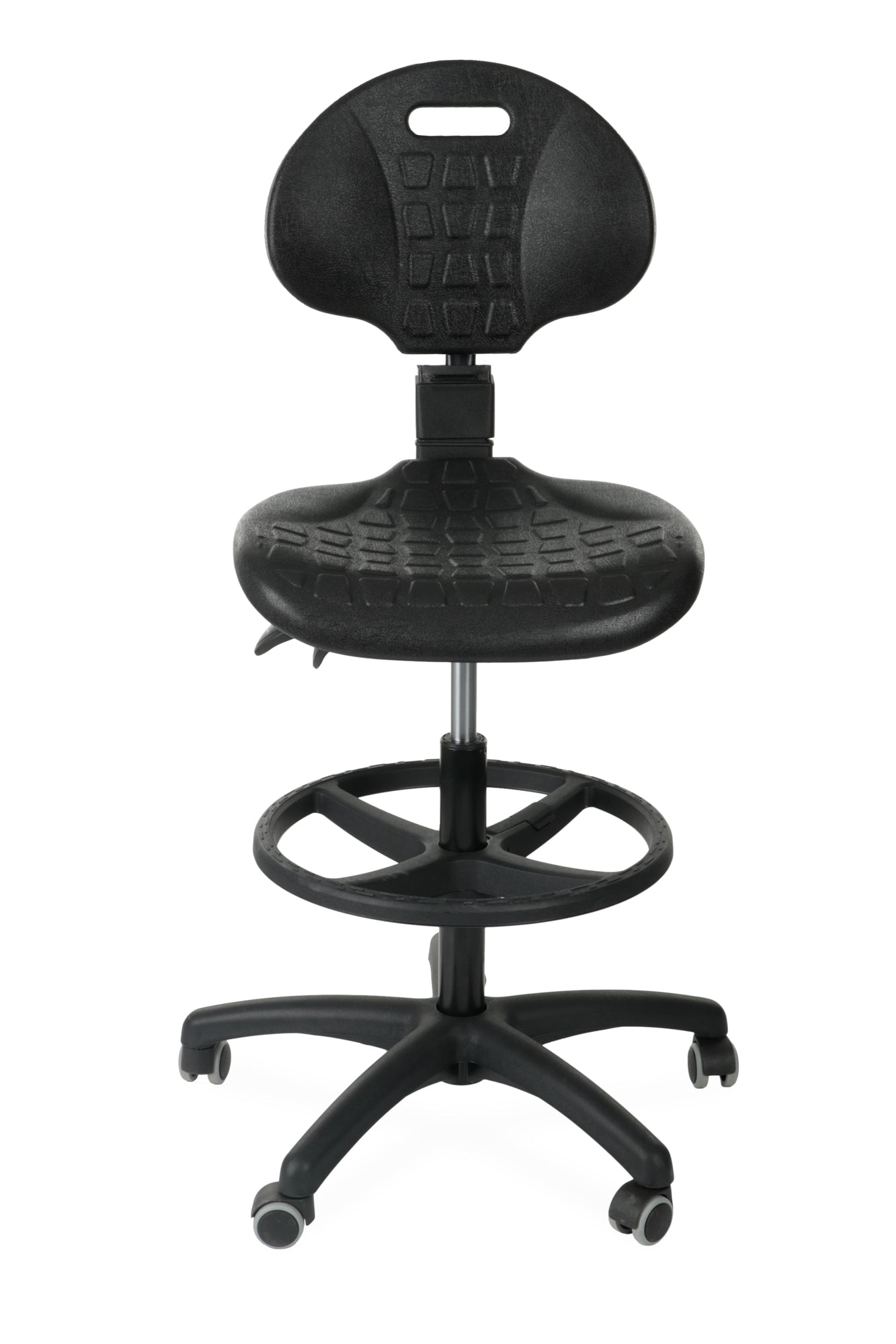 Darbnīcu krēsls LAB RB Black - Ergostock.lv