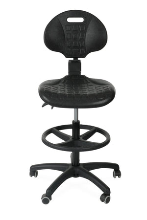 Darbnīcu krēsls LAB RB Black - Ergostock.lv