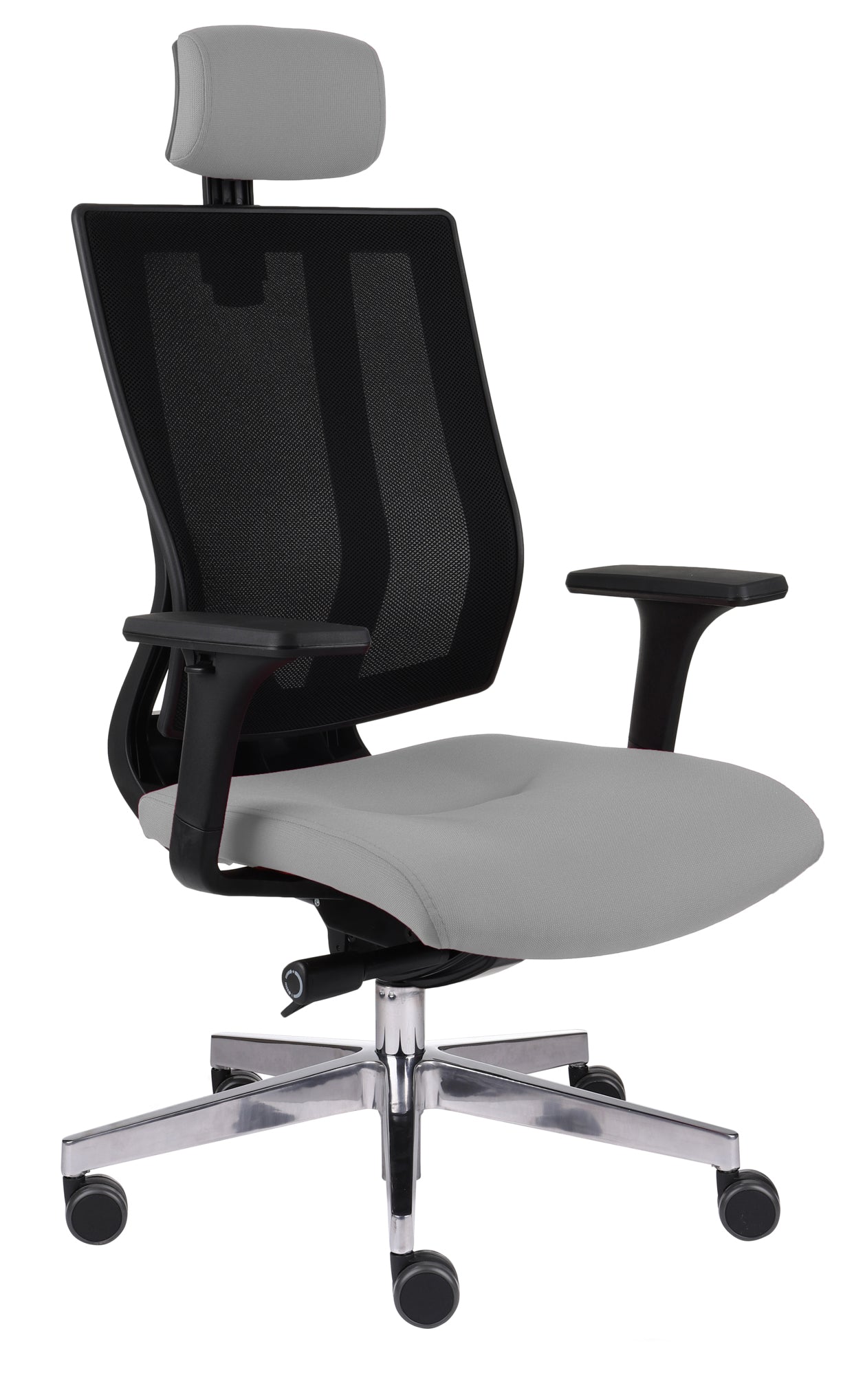 Biroja krēsls MaxPro BS HD Note Black | Chrome - Ergostock.lv