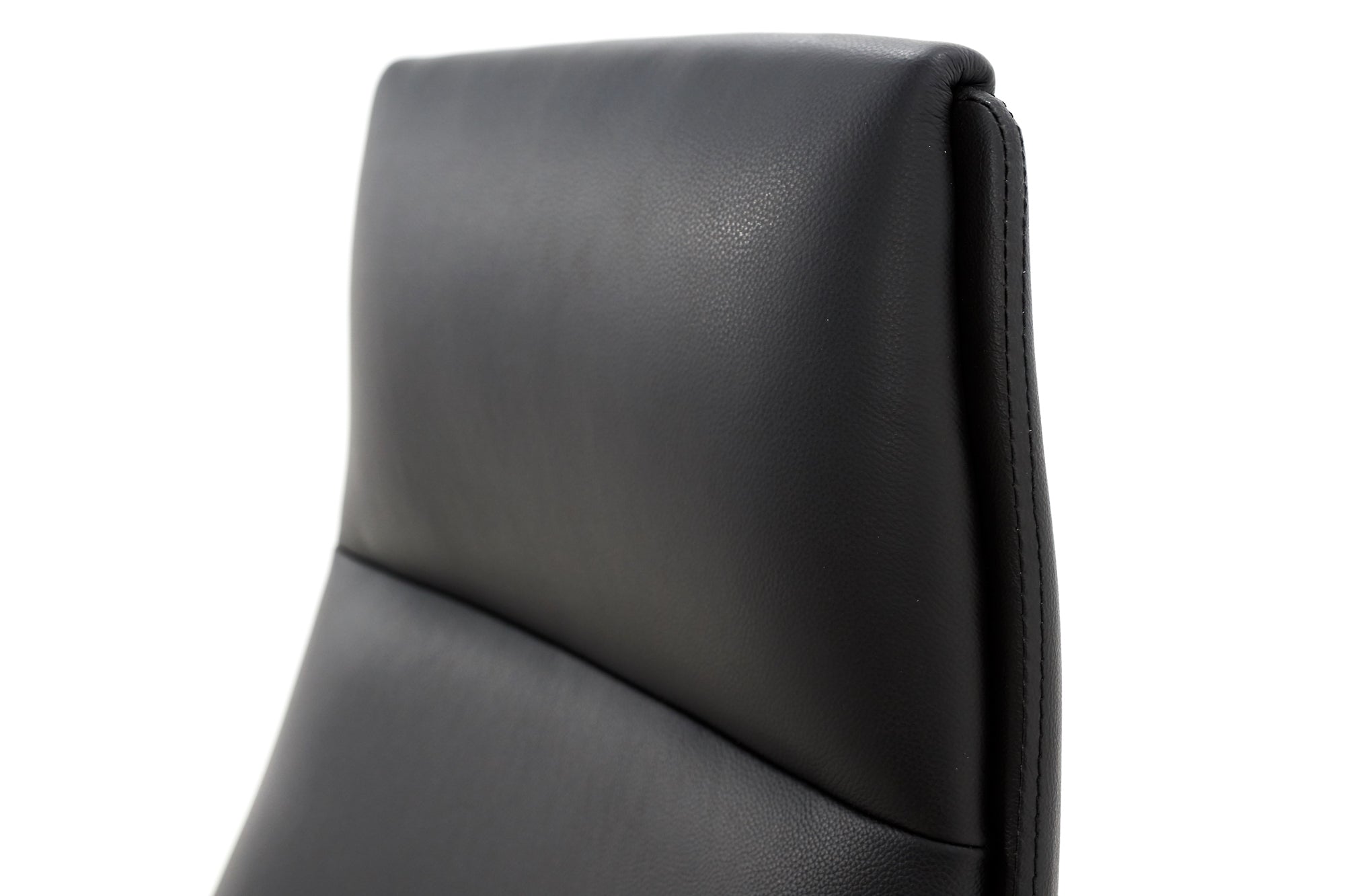 Biroja krēsls MODO Chrome Black Leather - Ergostock.lv