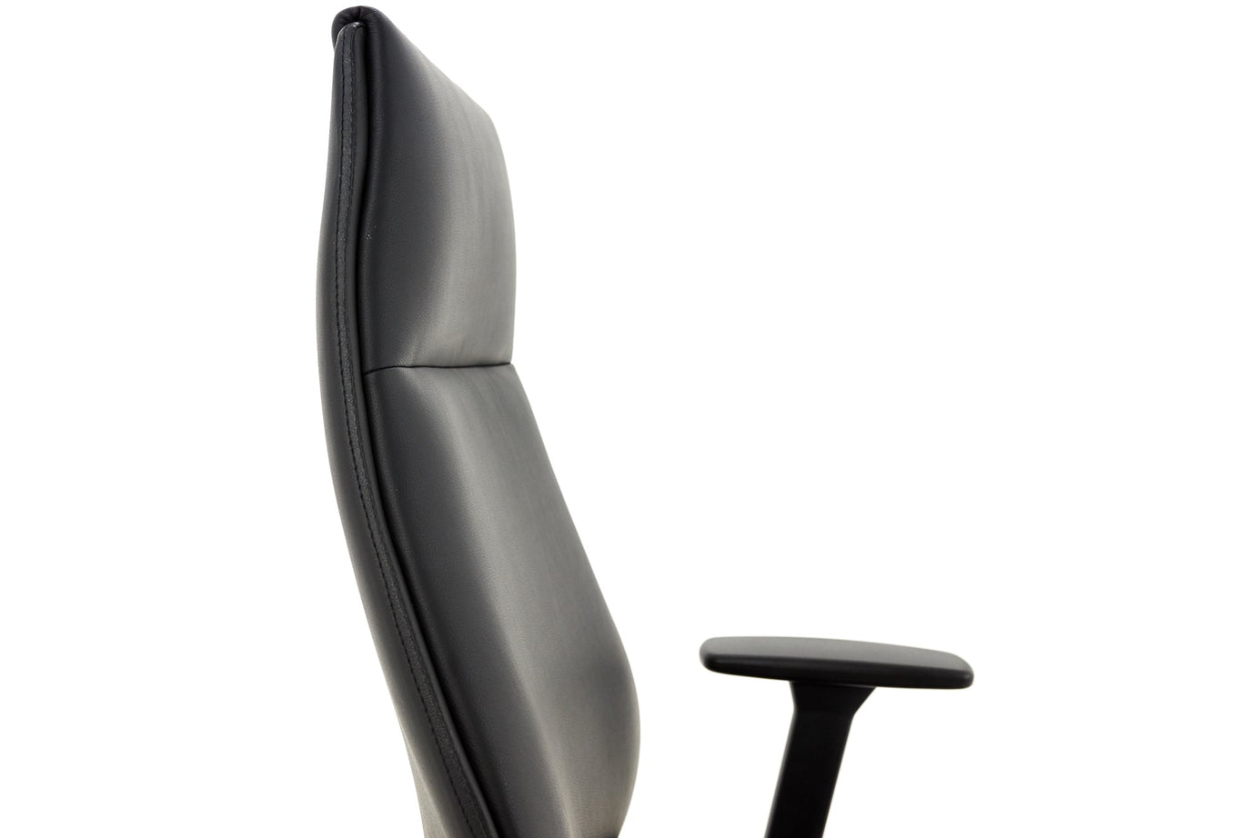 Biroja krēsls MODO Chrome Black Leather - Ergostock.lv