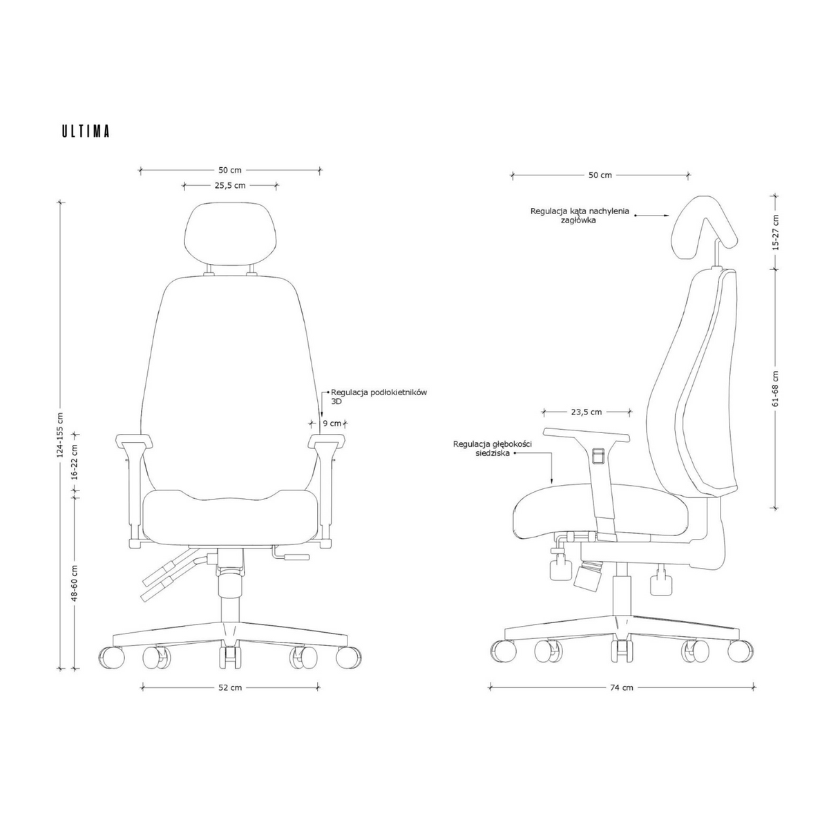 24 stundu krēsls ULTIMA - Ergostock.lv