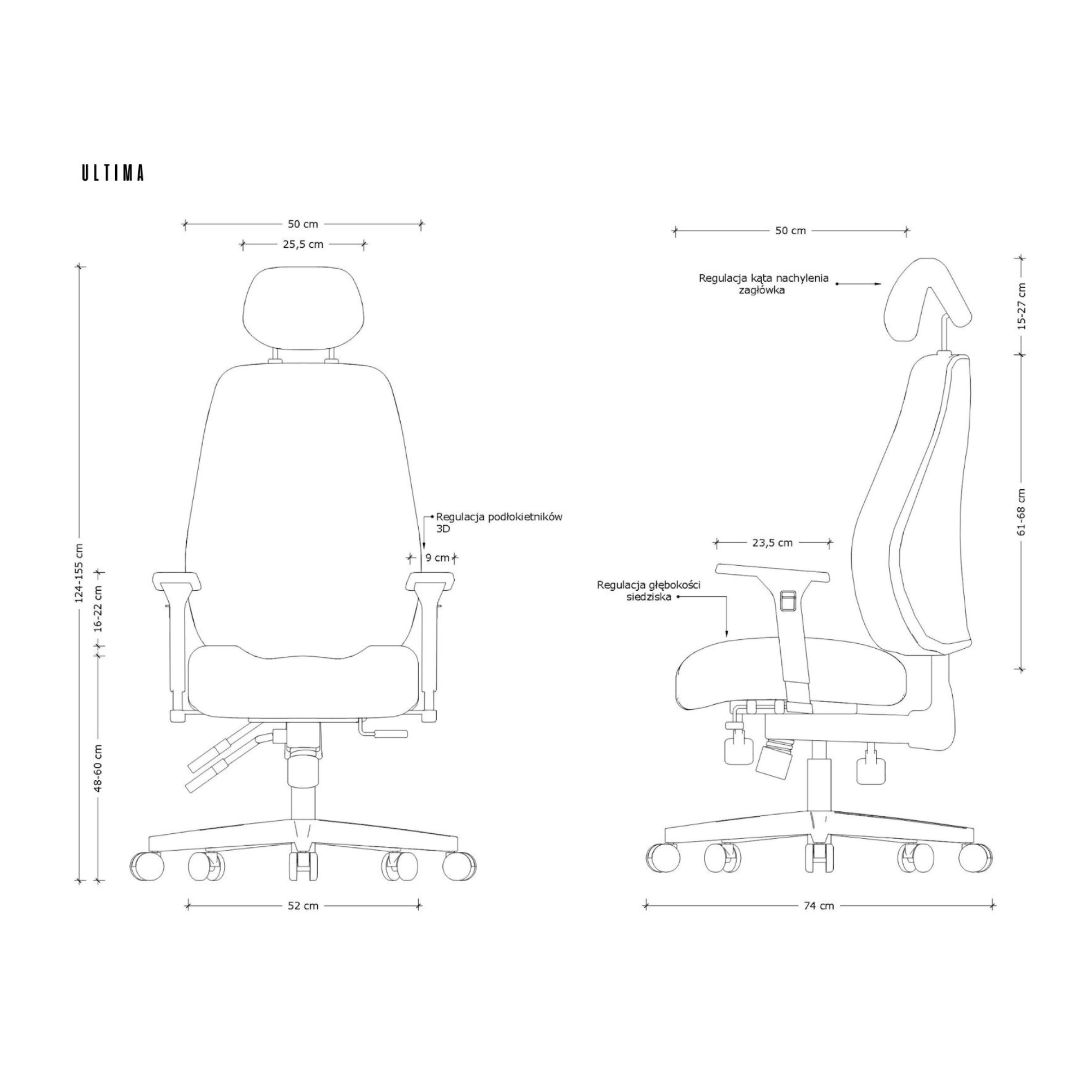 24 stundu krēsls ULTIMA - Ergostock.lv