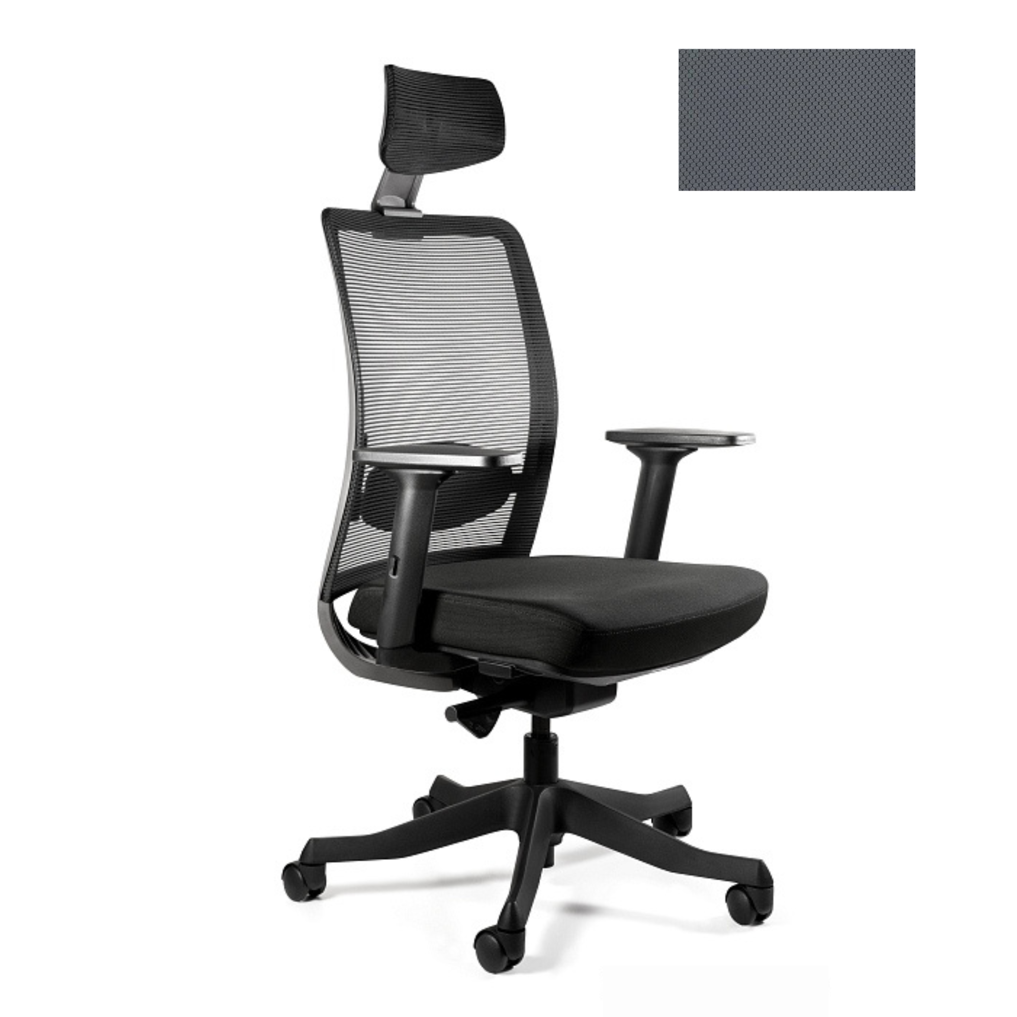 Biroja krēsls ANGGUN, melns - Ergostock.lv