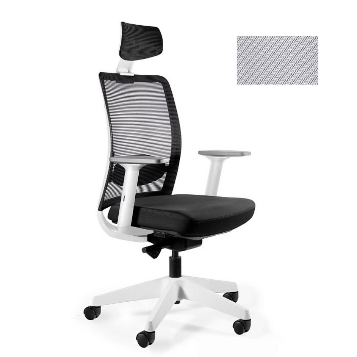 Biroja krēsls ANGGUN, balts - Ergostock.lv