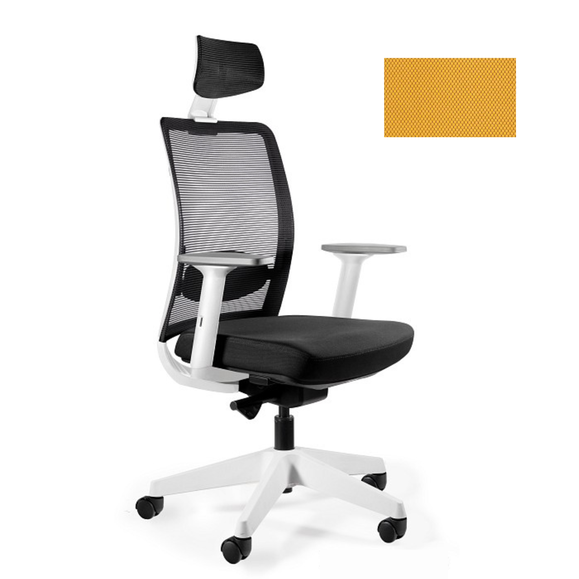 Biroja krēsls ANGGUN, balts - Ergostock.lv