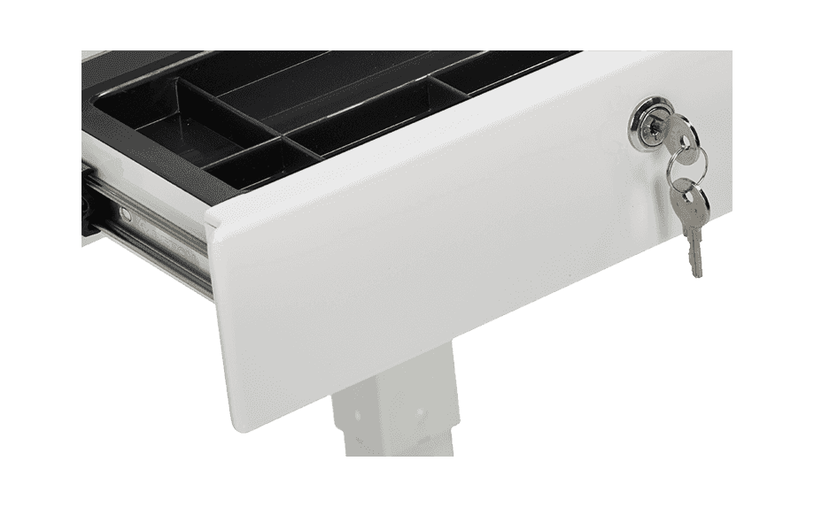 Metāla atvilktņu bloks Personal, slēdzams, piestiprināms - Ergostock.lv