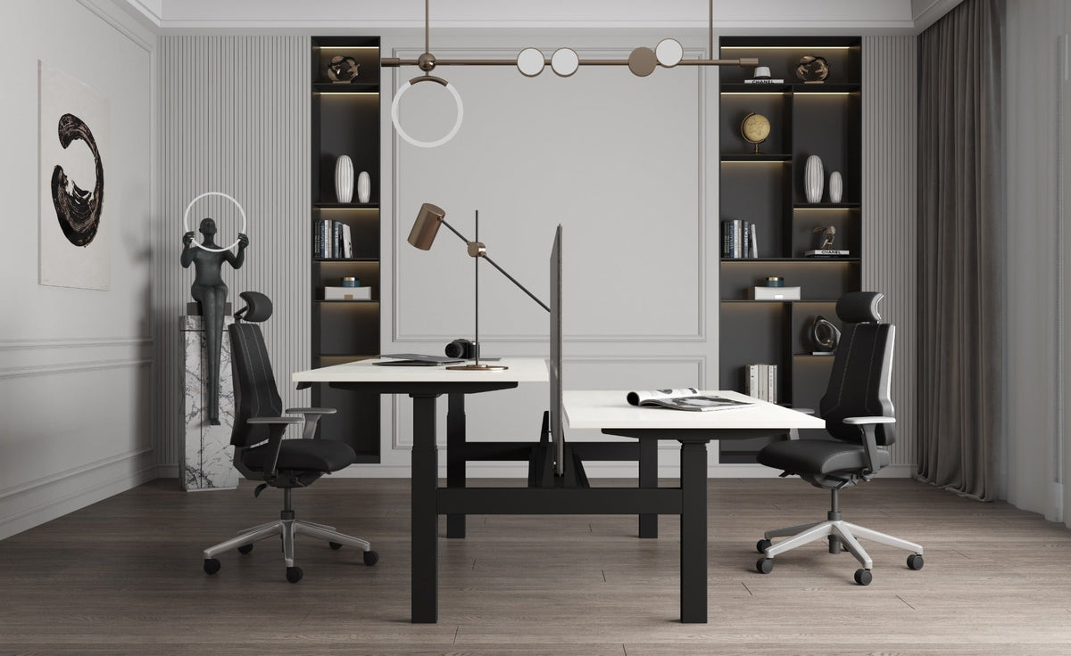 Elektriski augstumā regulējams galds Prestige Line DUO - Ergostock.lv