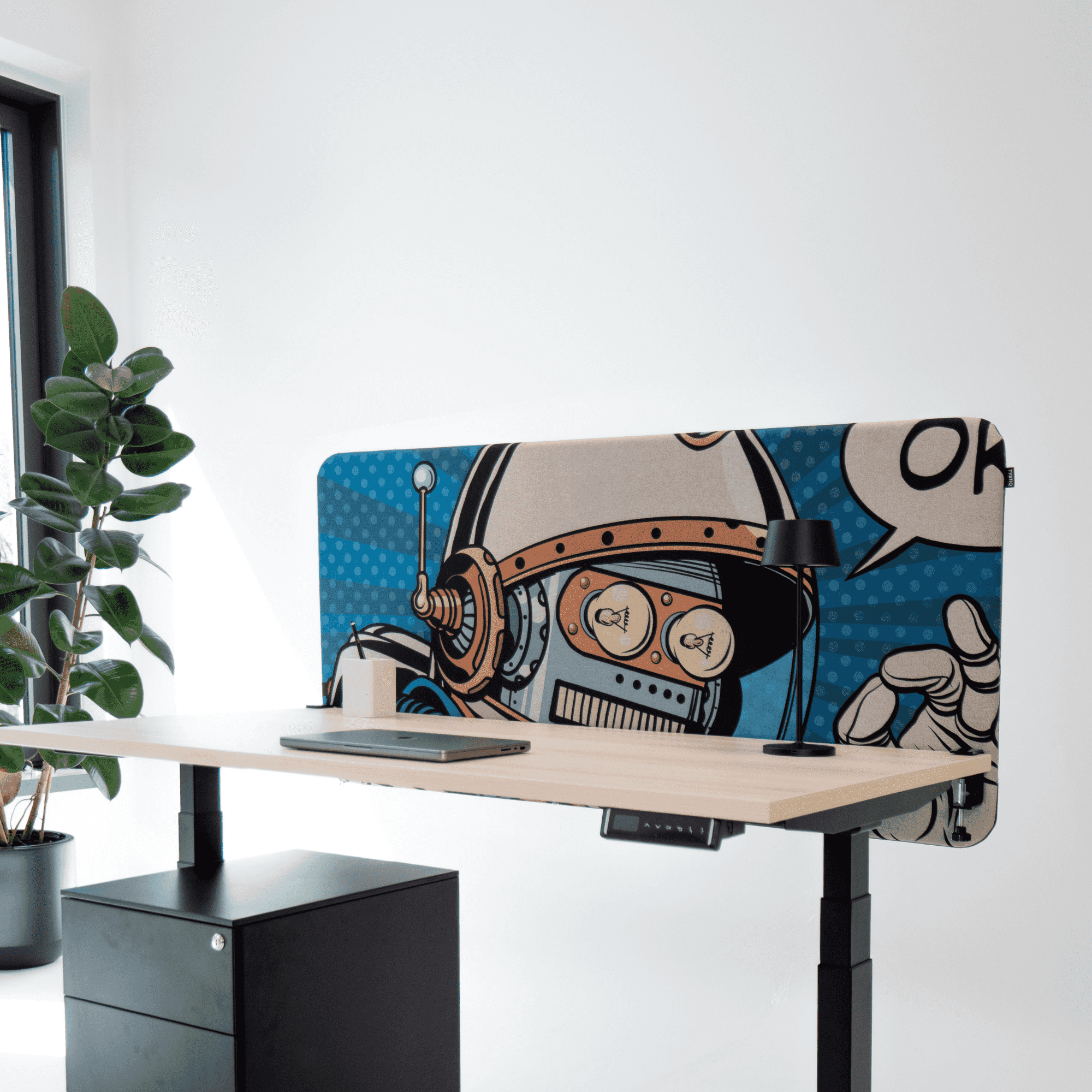 Galda starpsiena TYSTIQ OEKO-TEX - Ergostock.lv