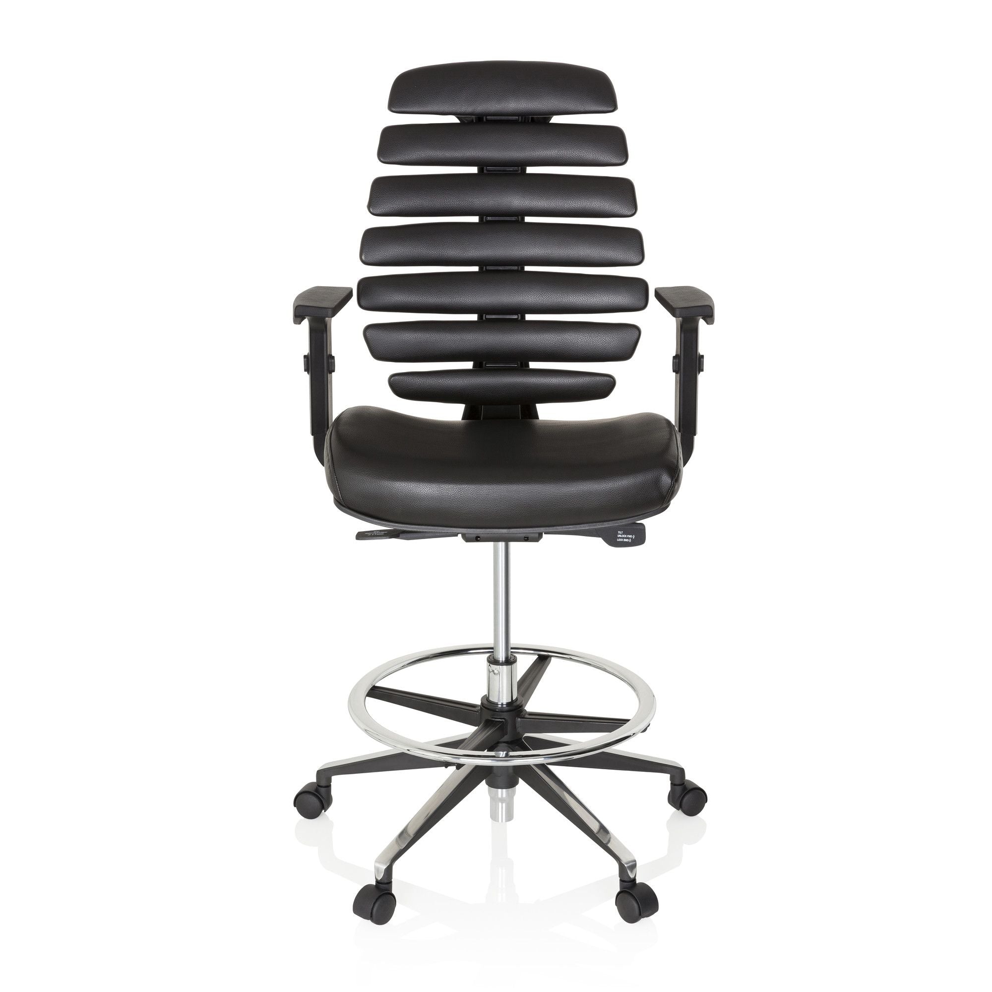 Darbnīcu krēsls ERGO LINE II WORK Leather - Ergostock.lv