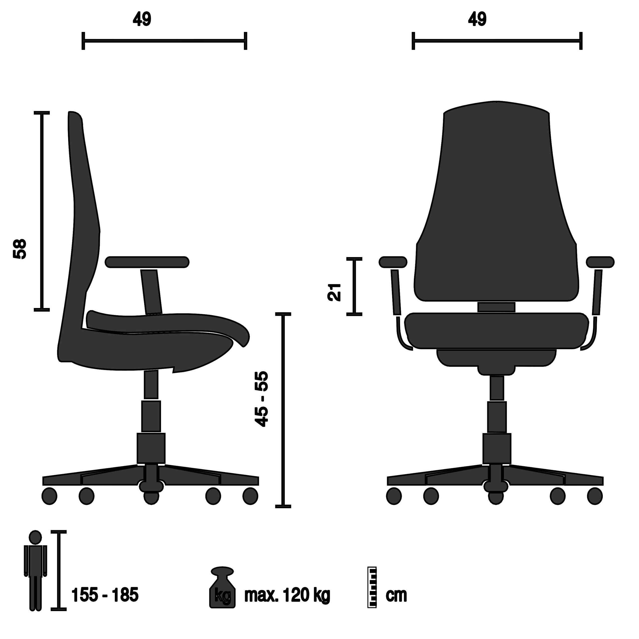 Biroja krēsls ATMOS DESIGNER - Ergostock.lv