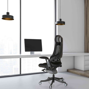 Biroja krēsls SPEKTRE BLACK - Ergostock.lv