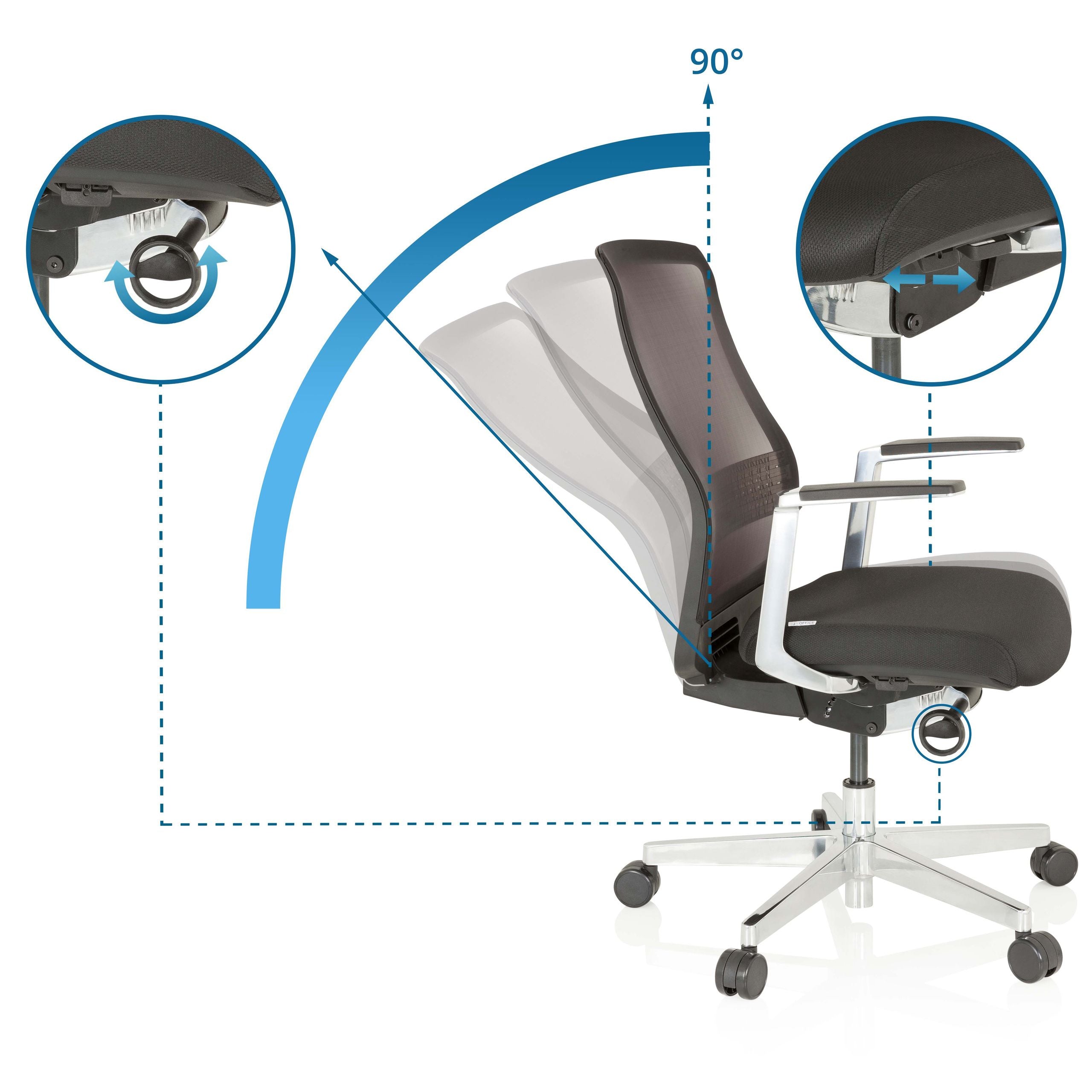 Biroja krēsls FOUNTAINE PRO - Ergostock.lv