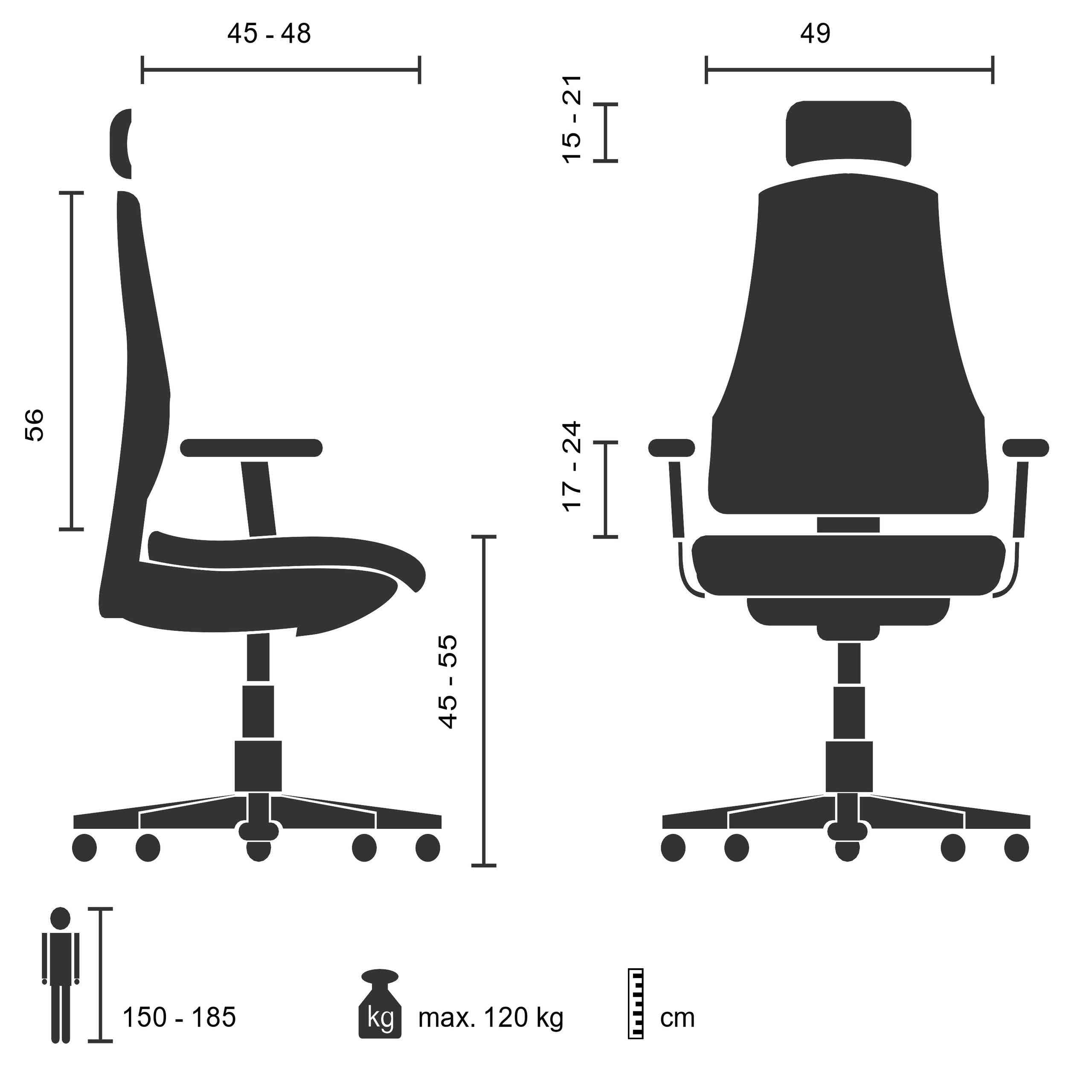 Biroja krēsls ERGO LINE II PRO - Ergostock.lv