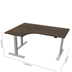 Reguleeritav laud Prestige Line L nurgaga 90° 160 cm x 120 cm