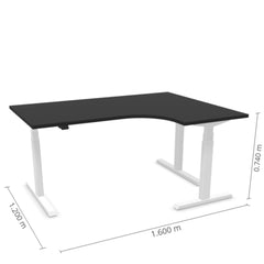 Reguleeritav laud Prestige Line L nurgaga 90° 160 cm x 120 cm