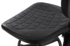 Darbnīcu krēsls LAB RB Black - Ergostock.lv