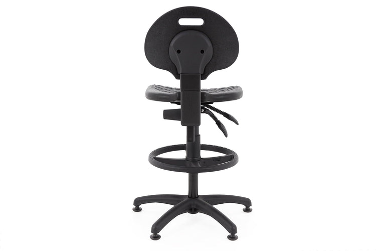 Darbnīcu krēsls LAB RB Black - Ergostock.lv